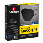 Maska Ochronna FFP2 Czarna 5szt