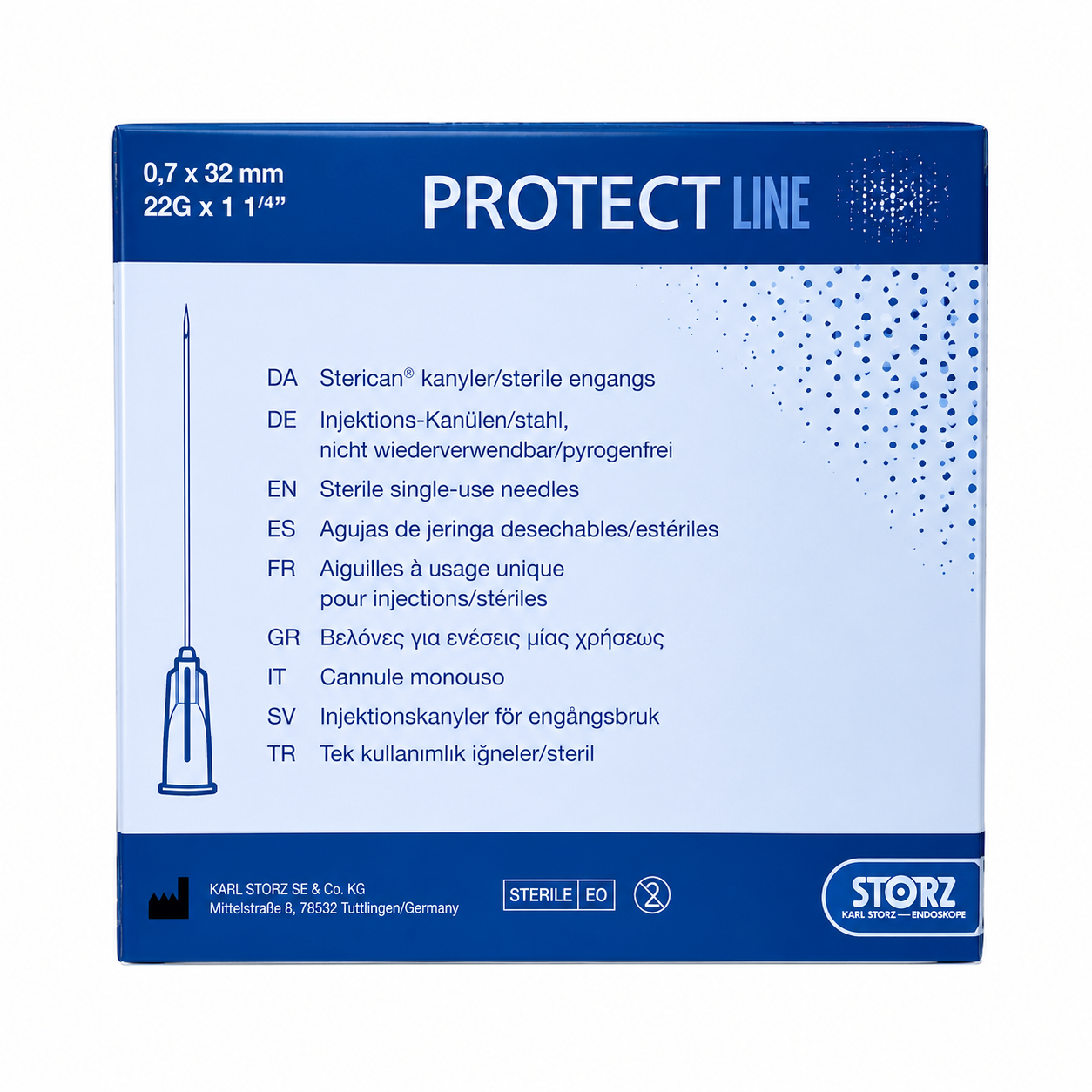 26A908A6-0891-4F26-9387-DD423E5ADEB1 Igły jednorazowe PROTECT LINE 0,7x32 100 szt. - obrazek 1