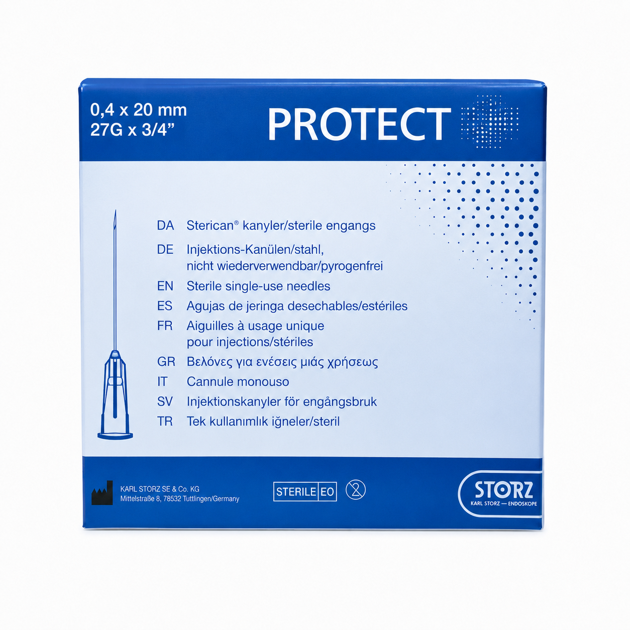 AD6B3157-A4D8-4DBD-AB51-026D0B81B49C Igły jednorazowe PROTECT LINE 0,4x20 100 szt. - obrazek 1