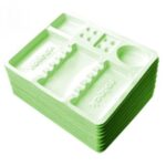 TACKI STOMATOLOGICZNE JEDNORAZOWE ZIELONE 19x15cm - 100szt