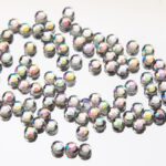 Ozdoba do paznokci cyrkonie imitacja szkła opalizujące 3 mm ok.100 szt Nr 1