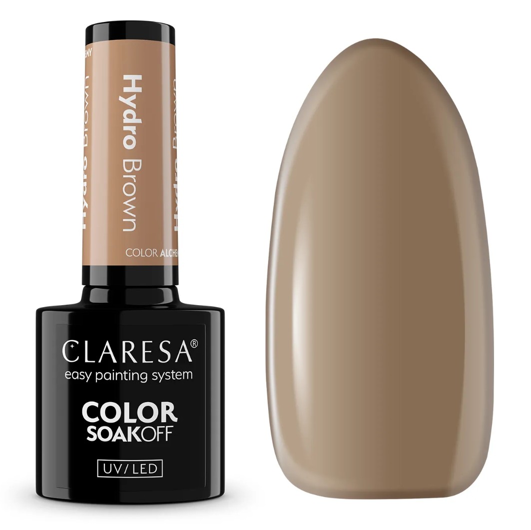 CLA-112 Claresa Lakier hybrydowy HYDRO BROWN 5g - obrazek 1