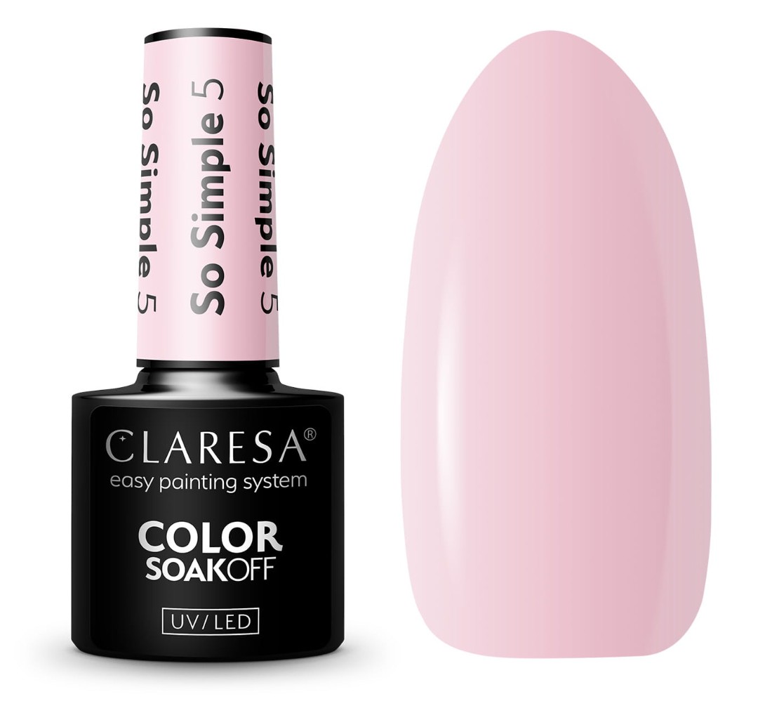 CLA-135 Claresa Lakier hybrydowy So Simple 5 5g - obrazek 1