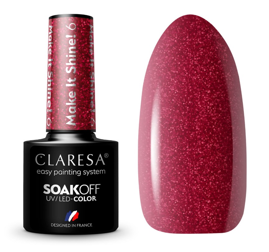 CLA-161 Claresa Lakier hybrydowy Make It Shine! 6 -5g - obrazek 1