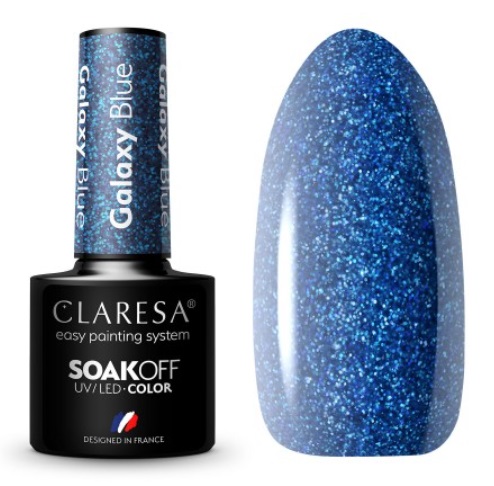 CLA-182 Claresa Lakier hybrydowy GALAXY BLUE 5g - obrazek 1
