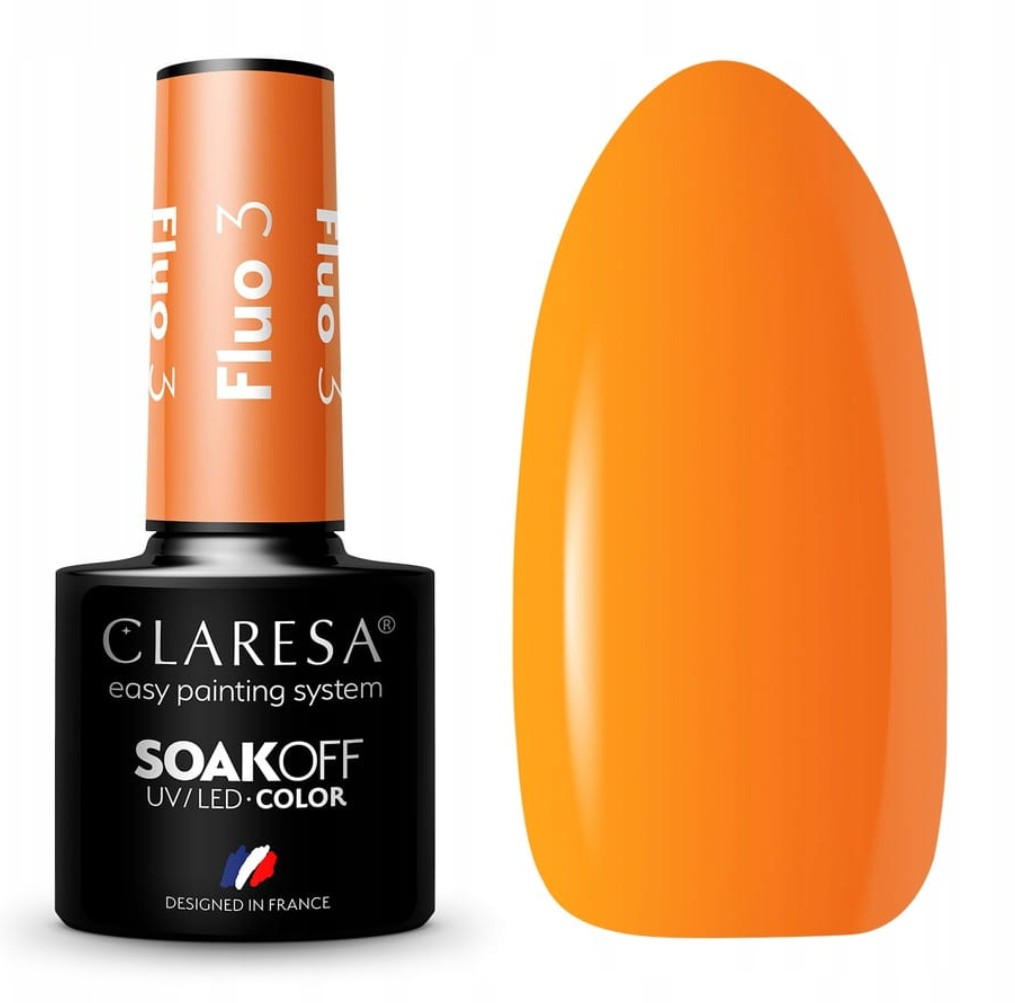 CLA-190 Claresa lakier hybrydowy FLUO 3 -5g - obrazek 1