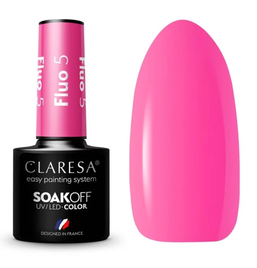 CLA-192 Claresa lakier hybrydowy FLUO 5 -5g - obrazek 1