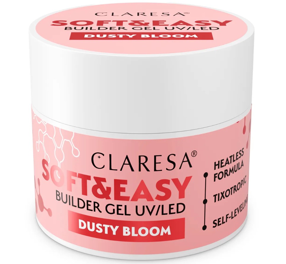 CLA-271 CLARESA ŻEL BUDUJĄCY SOFT&EASY DUSTY BLOOM 45G - obrazek 1