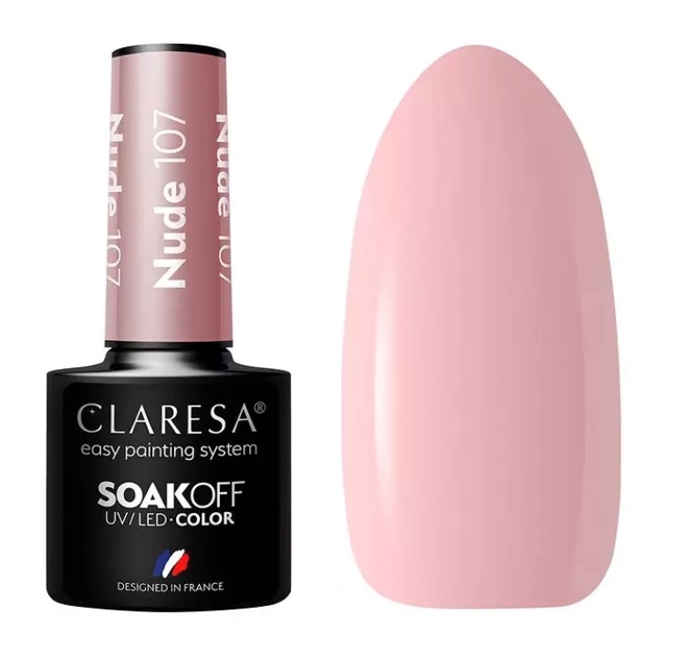 CLA-275 Claresa Lakier hybrydowy NUDE 107 -5g - obrazek 1