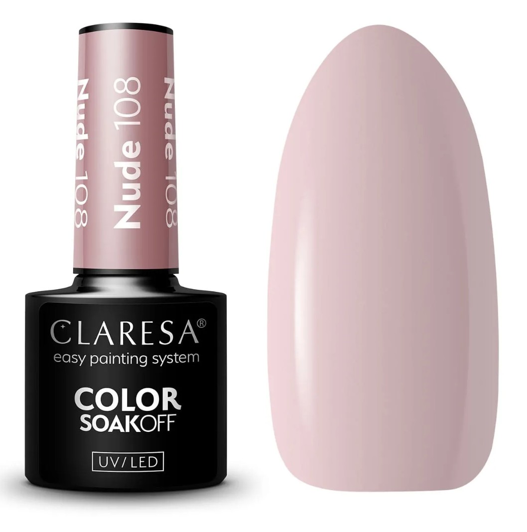 CLA-276 Claresa Lakier hybrydowy NUDE 108 -5g - obrazek 1