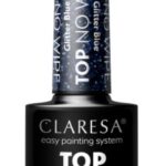 CLARESA TOP NO WIPE GLITTER BLUE 5ml
