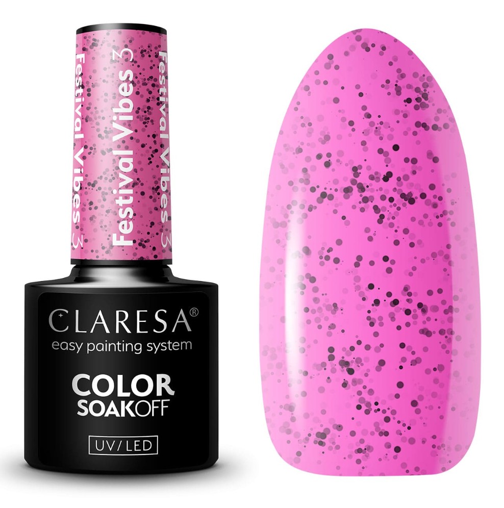 CLA-449 Claresa lakier hybrydowy Festival Vibes 3 - obrazek 1
