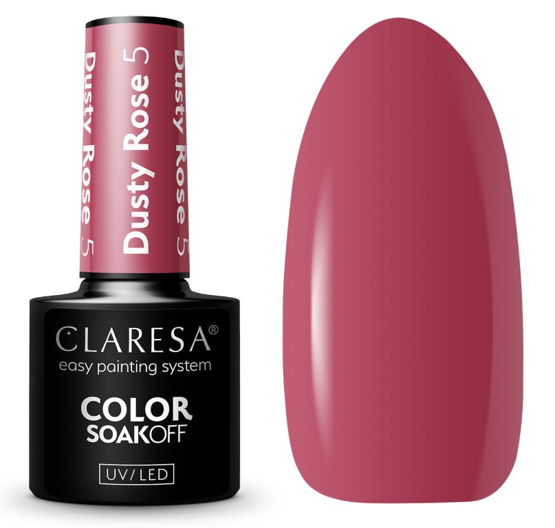 CLA-463 Claresa Lakier hybrydowy Dusty Rose 5 - obrazek 1