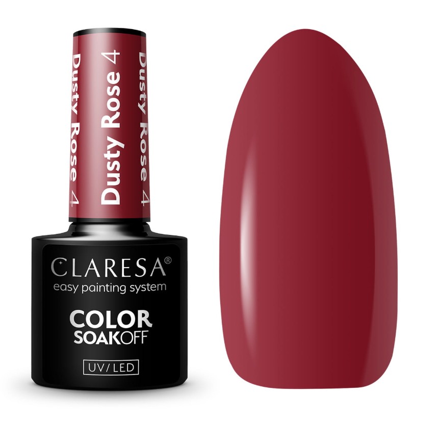 CLA-464 Claresa Lakier hybrydowy Dusty Rose 4 - obrazek 1