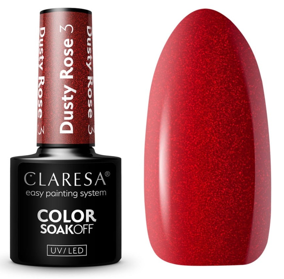 CLA-465 Claresa Lakier hybrydowy Dusty Rose 3 - obrazek 1