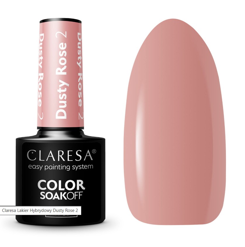 CLA-466 Claresa Lakier hybrydowy Dusty Rose 2 - obrazek 1