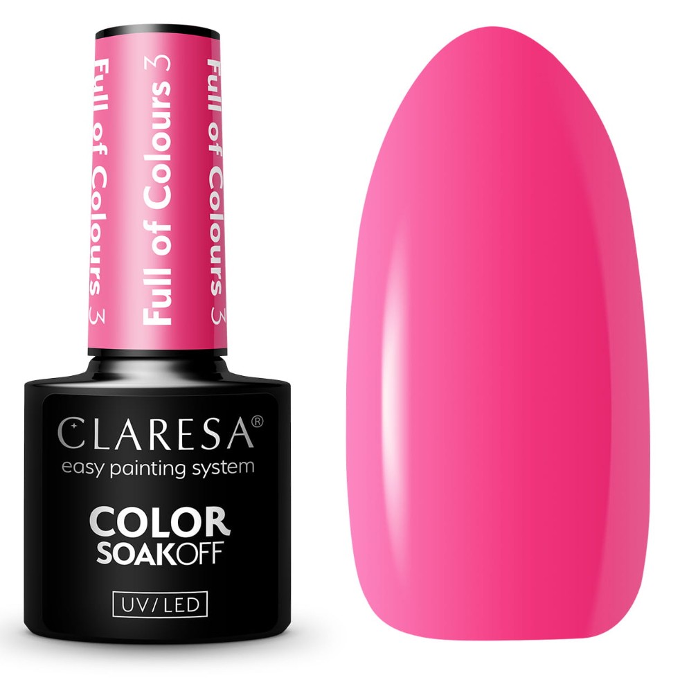 CLA-609 Claresa Lakier hybrydowy 5g Full of colours 3 - obrazek 1