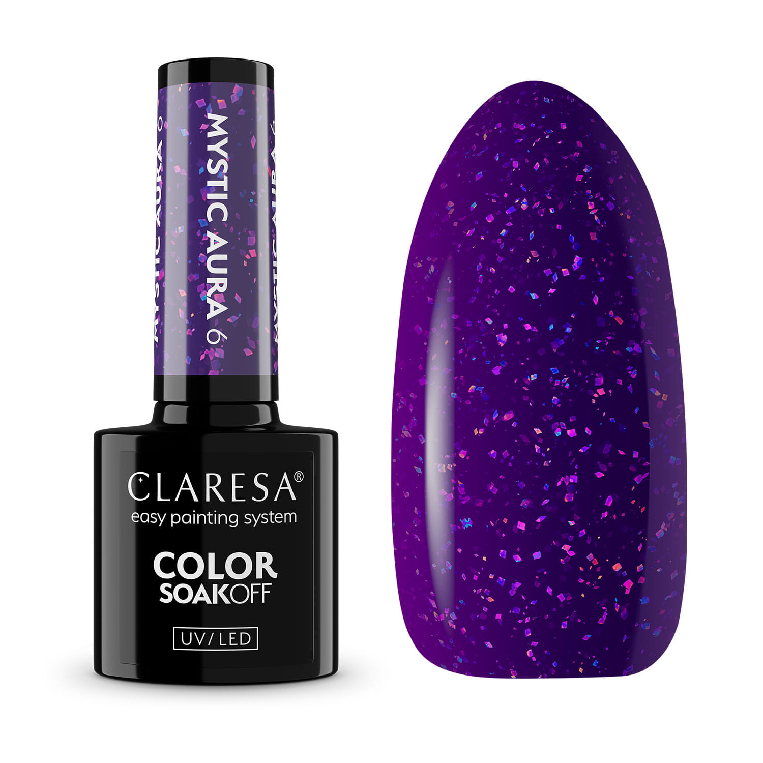 CLA-776 Claresa Lakier Hybrydowy Mystic Aura 6 -5g - obrazek 1