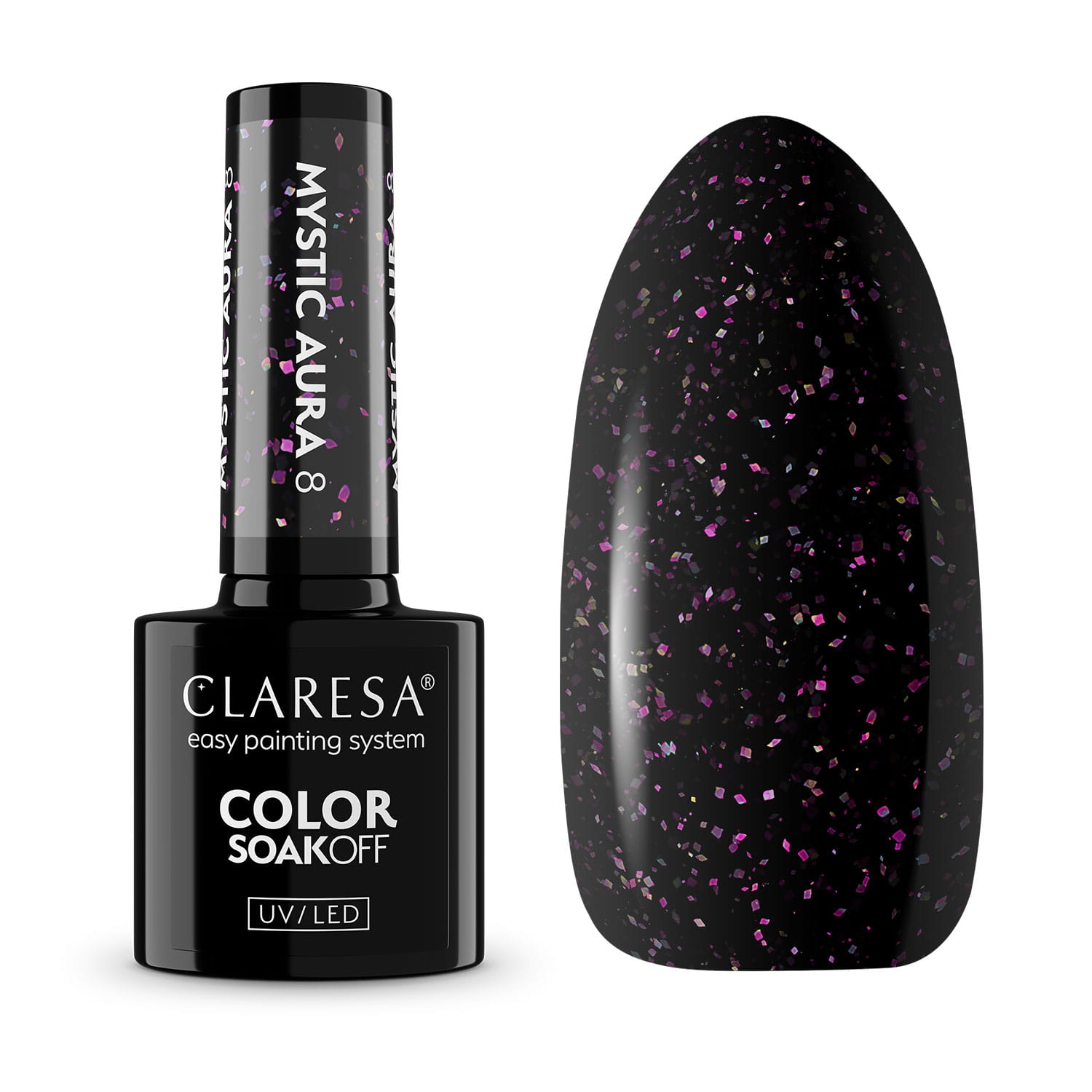 CLA-778 Claresa Lakier Hybrydowy Mystic Aura 8 -5g - obrazek 1