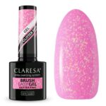 CLARESA Baza kolorowa BRUSH EASY GEL GLITTER PINK 5G