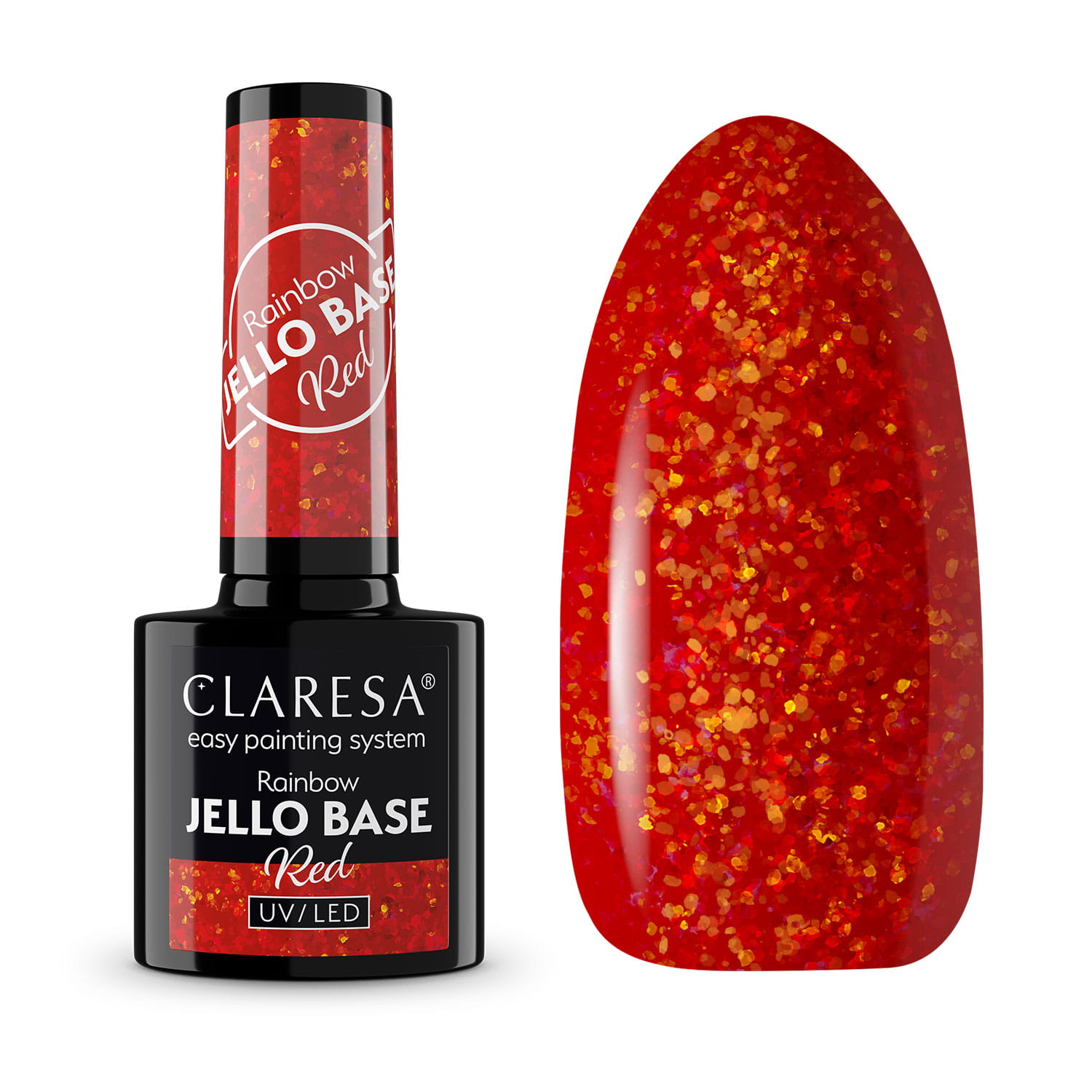 CLA-852 Claresa Baza Rainbow Jello Base Red 5g - obrazek 1