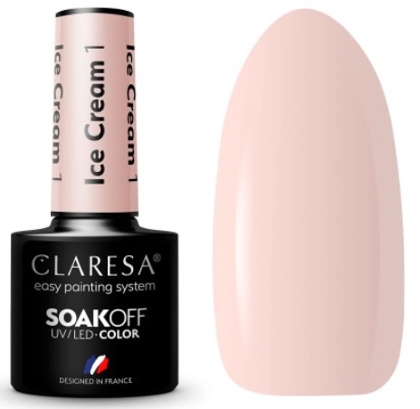 CLA-96 Claresa lakier hybrydowy ICE CREAM 1 -5g - obrazek 1