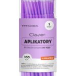 Clavier Aplikatory Bezwłókienkowe do Rzęs – 100 szt. – 1mm fiolet