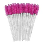 Clavier Szczoteczka Spiralka do Rzęs i Brwi, 50 szt. – brokat-bordowa