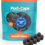 Clavier Kapturki Ścierne Medisterill do Frezarki PodoCaps, 10mm 180 grit – 10szt.