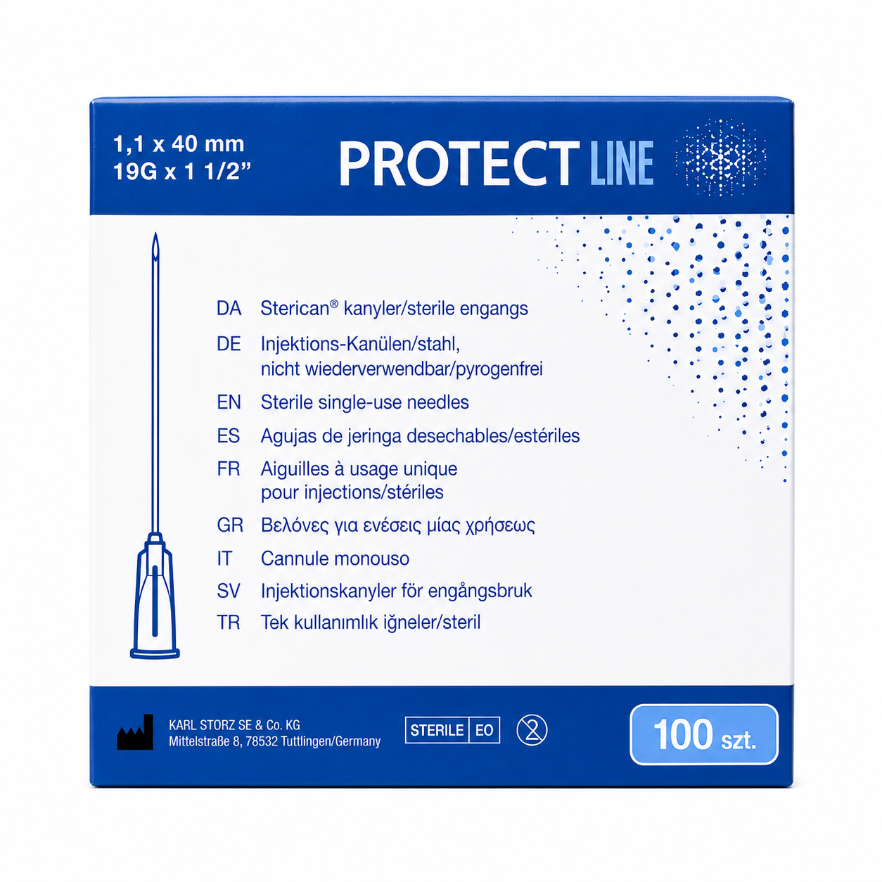 ECFE92DF-EB6B-48F0-BE7C-9E999E189CF5 Igły jednorazowe PROTECT LINE 1,1x40 100 szt. - obrazek 1