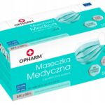 Maska higieniczna turkusowa 3w 50szt