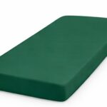 Prześcieradło welurowe butelkowa zieleń (56) 70x200cm
