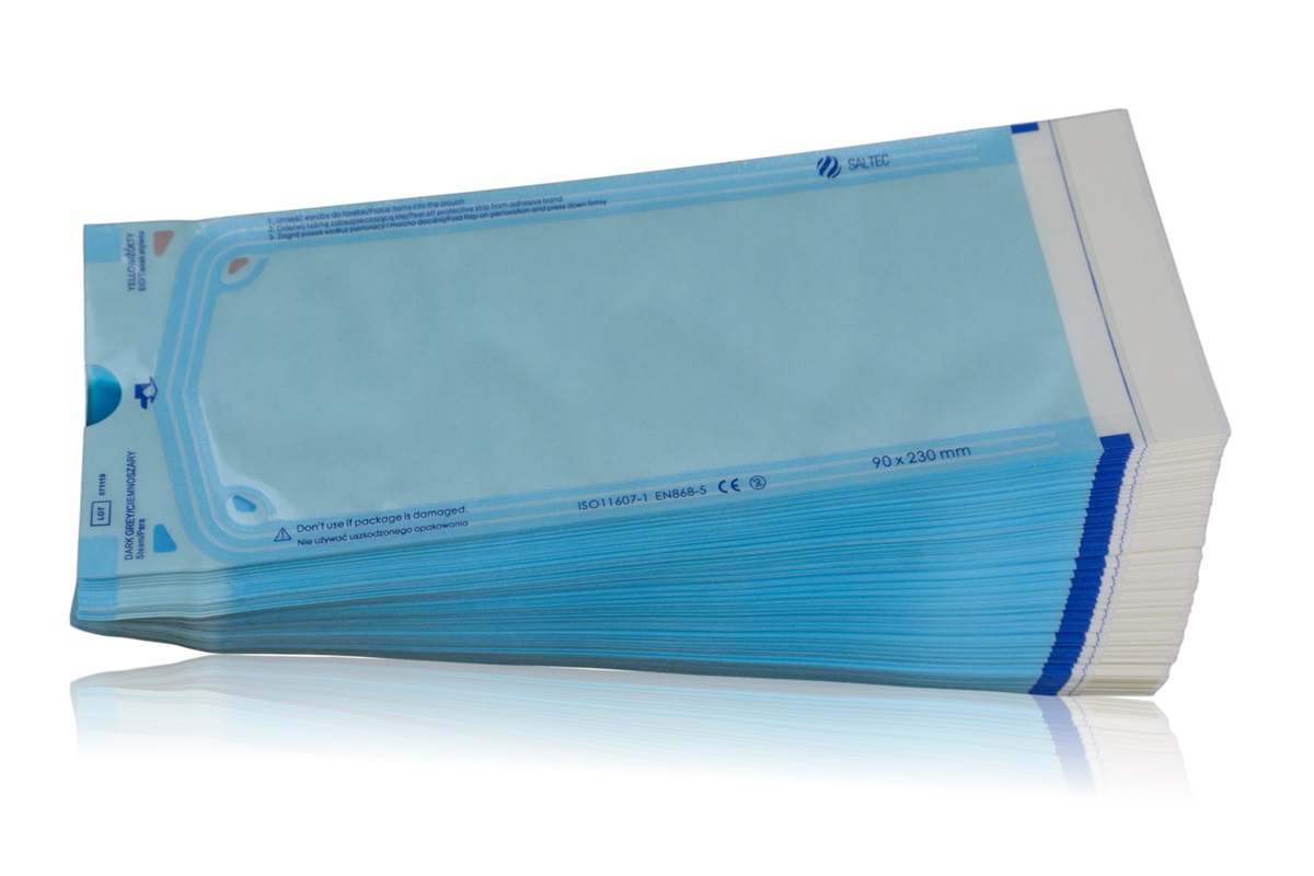 KOS-PRO-381 Torebki do sterylizacji 90x230mm opakowanie 200szt - obrazek 1