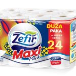 Papier toaletowy ZEFIR Maxi Soft – duża ekonomiczna paczka 24 rolki, celuloza, miękki i wytrzymały