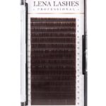 Lena Lashes Rzęsy Volume DARK BROWN M 0.07 MIX Kasetka