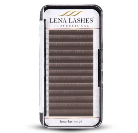 LENA-121 Rzęsy brązowe Dark Chocolate C 0.07 Mix Lena Lashes Professional - obrazek 1