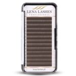 Rzęsy brązowe MATTE Brownie C 0.07 Mix Lena Lashes Professional