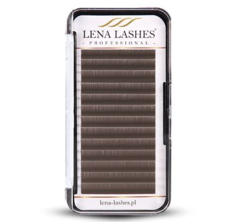 LENA-123 Rzęsy brązowe MATTE Brownie C 0.07 Mix Lena Lashes Professional - obrazek 1