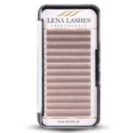 Rzęsy brązowe MATTE Caffe Silver C 0.07 Mix Lena Lashes Professional