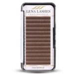 Rzęsy brązowe MATTE Chestnut C 0.07 Mix Lena Lashes Professional