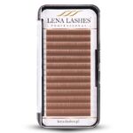 Rzęsy brązowe MATTE Coffee Toffee C 0.07 Mix Lena Lashes Professional