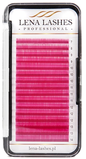 LENA-41 Lena Lashes Rzęsy C 0.07 Mix Różowe Kasetka - obrazek 1