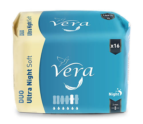 LKL-6 Podpaski VERA Ultra Night ( SOFT ) Duo 16 szt. - obrazek 1
