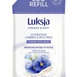 Luksja Mydło w płynie ZAPAS 900 ml LINSEED&RICE MILK