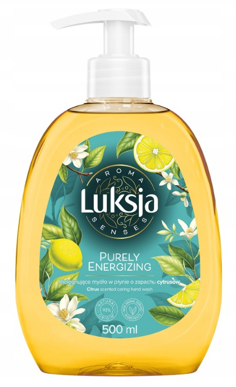 LUK-18 Luksja Mydło w płynie 500 ml Aroma Senses Purely Energizing - obrazek 1