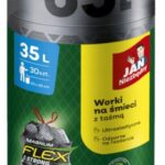 JAN NIEZBĘDNY Worki na śmieci MAGNUM FLEX & STRONG XXL 35L 30szt czarne