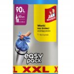 JAN NIEZBĘDNY Worki na śmieci Easy Pack 90L 50szt niebieskie