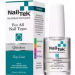 Nail Tek Quicken Top Coat utwardzający lakier, zabezpieczający manicure 15ml