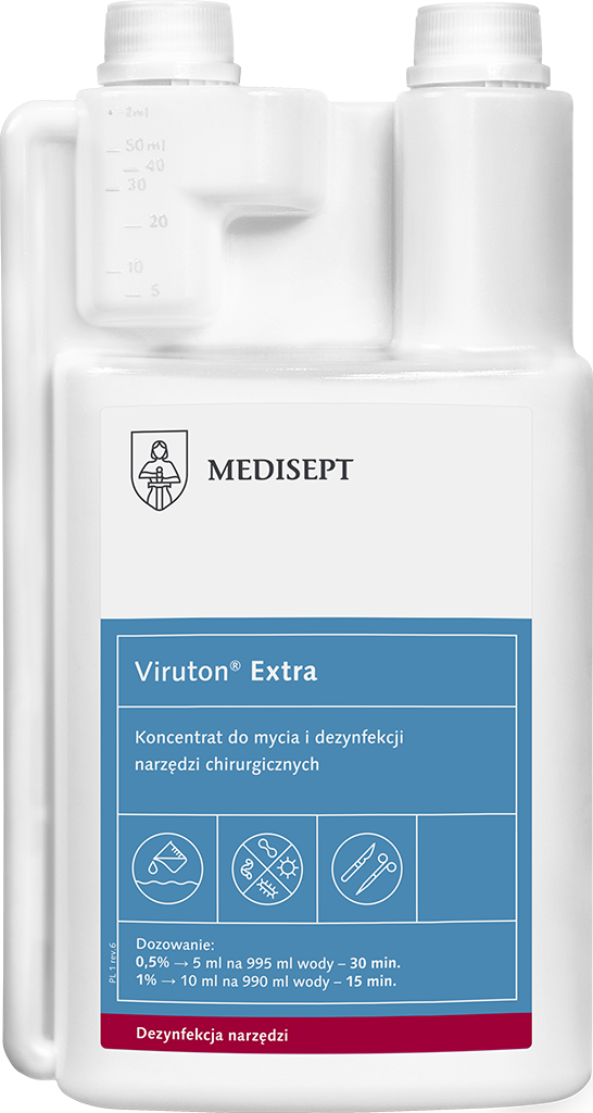MEDI-147 Viruton Extra 1L Płyn do dezynfekcji narzędzi - obrazek 1