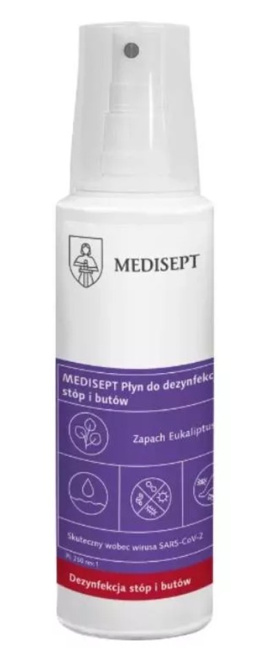 MEDI-8 MEDISEPT Płyn do dezynfekcji stóp i butów 250ml - obrazek 1